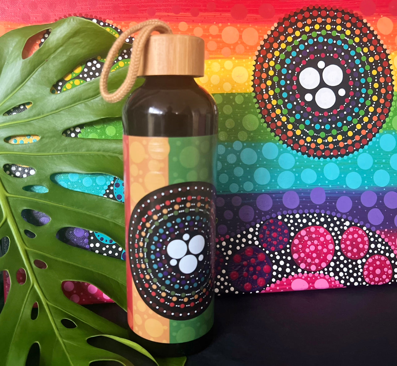 Eggs of the Rainbow Serpent Drink Bottle