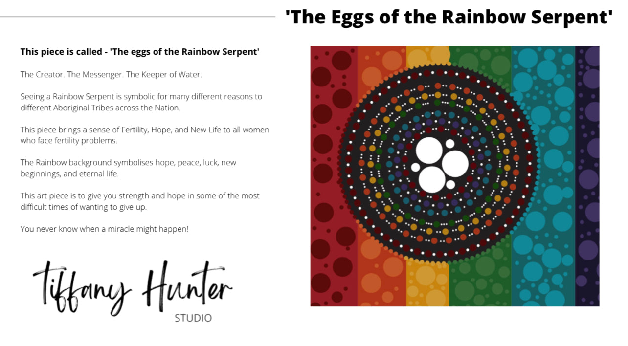 Eggs of the Rainbow Serpent Drink Bottle